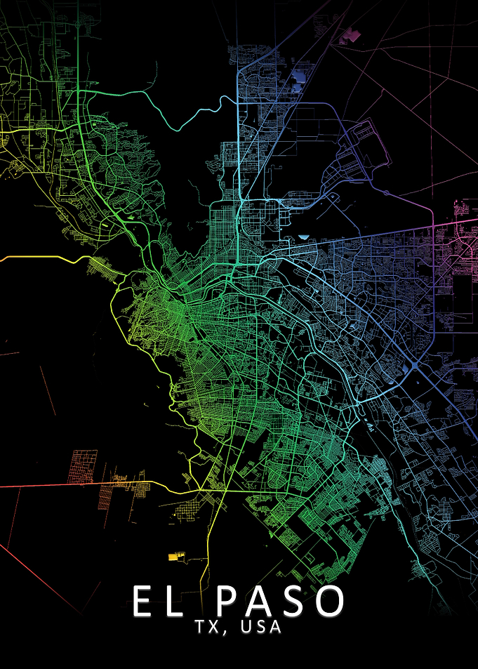 El Paso Rainbow City Map