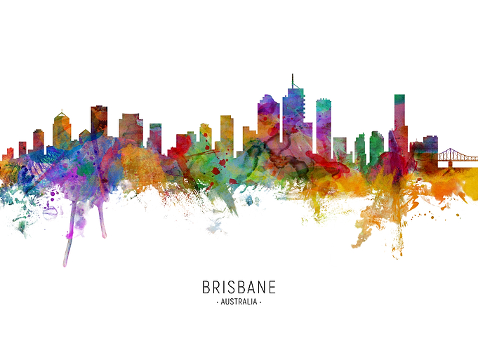 Brisbane Australia Skyline