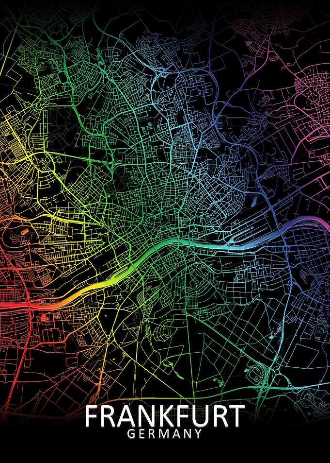 Frankfurt Rainbow City Map
