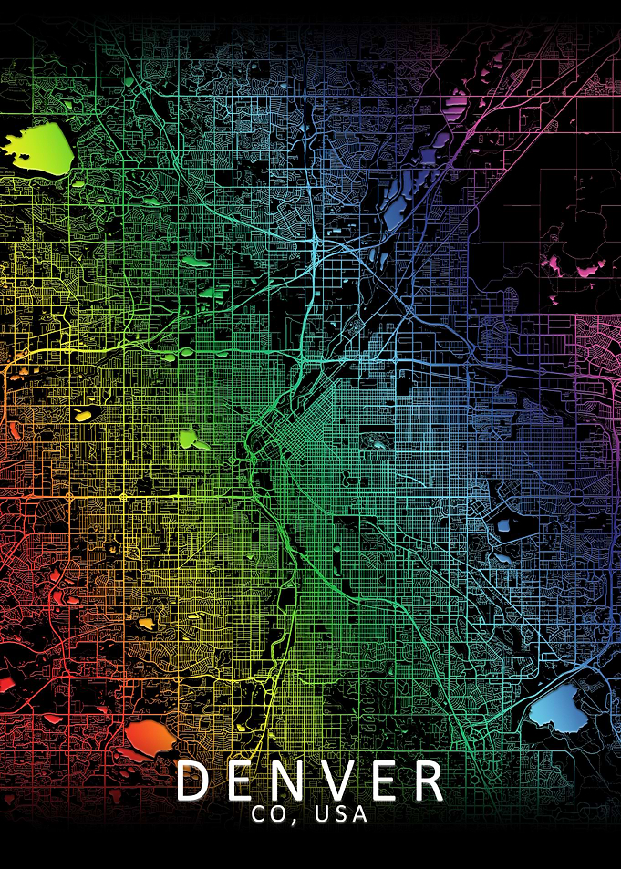 Denver Rainbow City Map