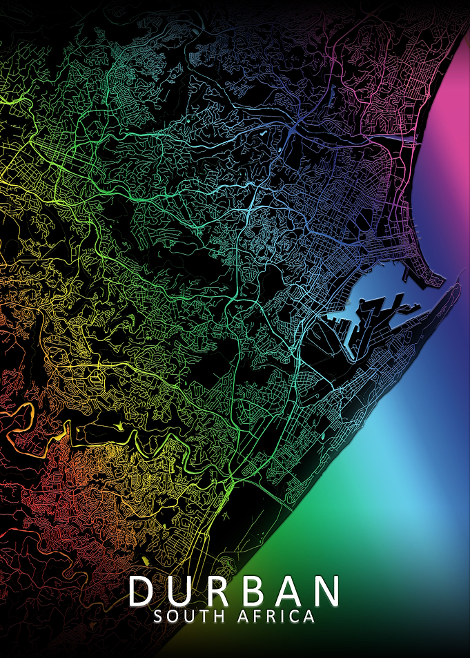 Durban Rainbow City Map