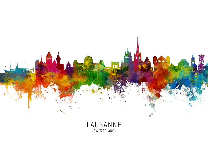 Lausanne Skyline