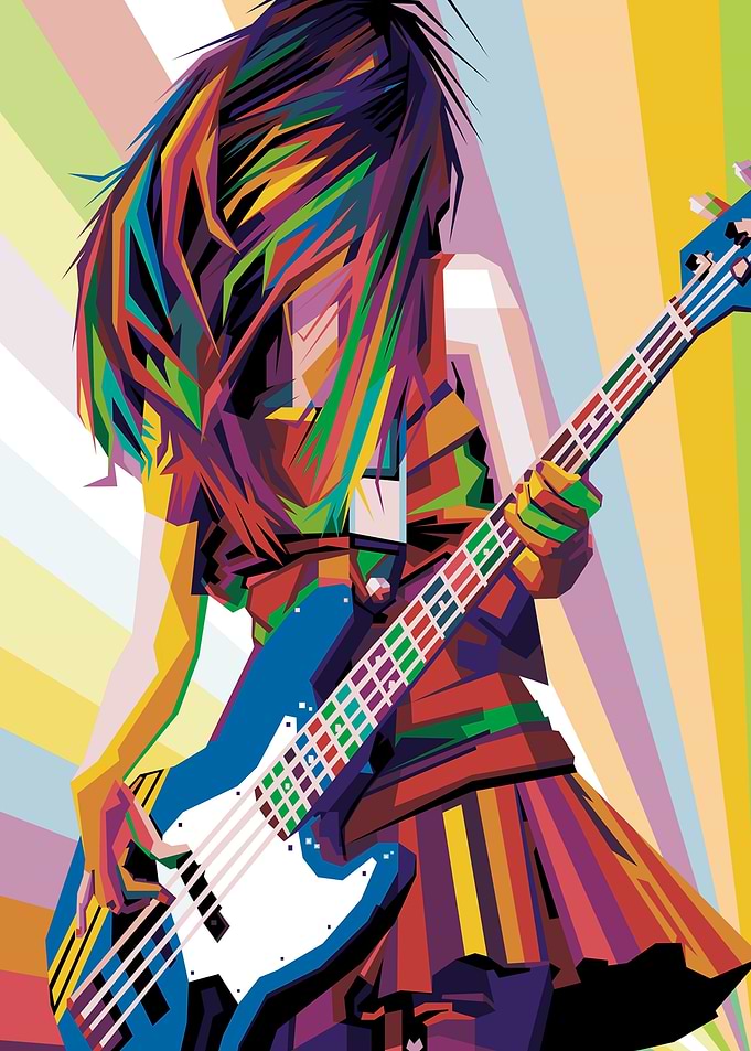 BASS PLAYER GIRL TOMOMI