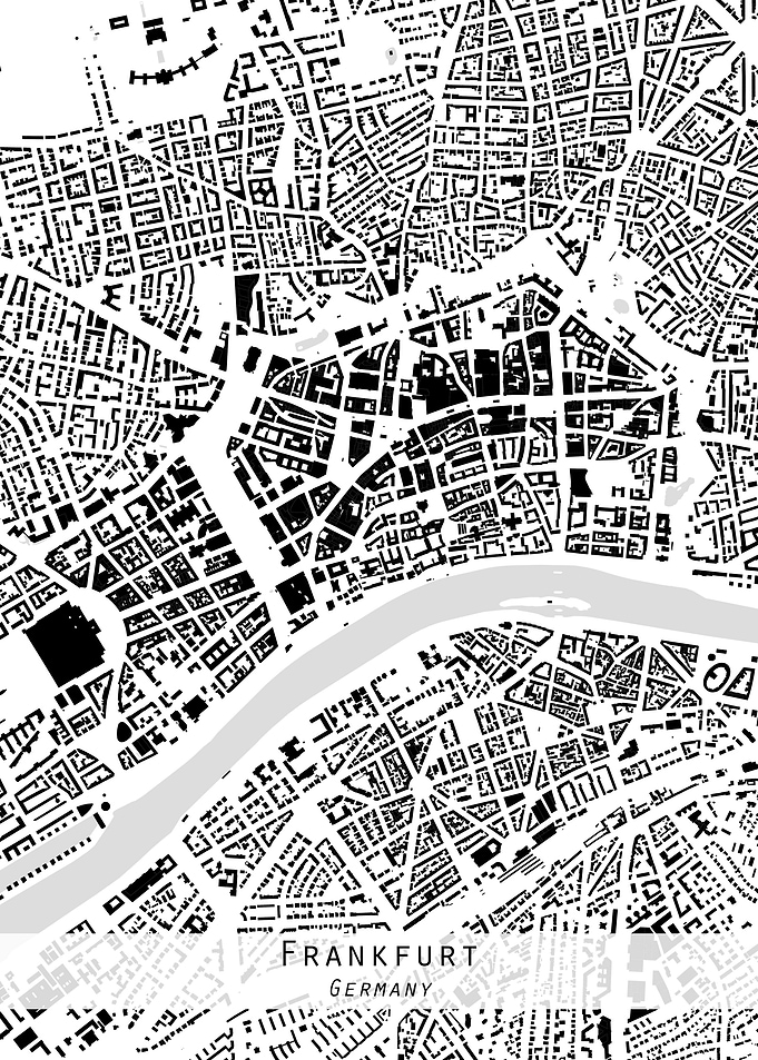 Frankfurt city map