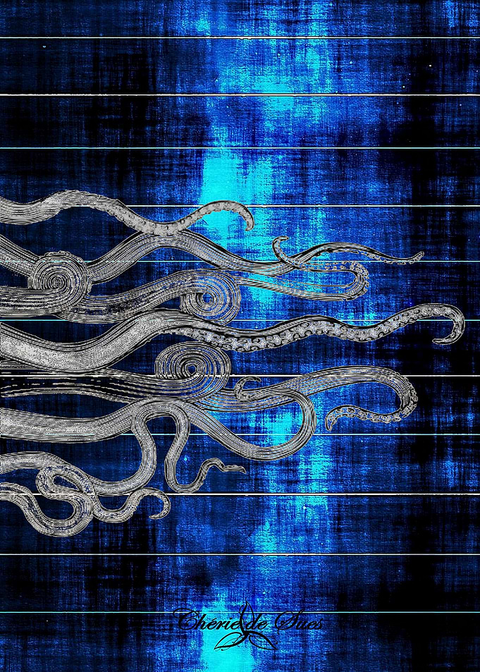 Blue Ink Deep Sea Tentacle