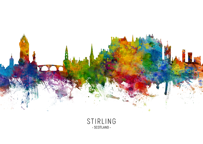Stirling Scotland Skyline