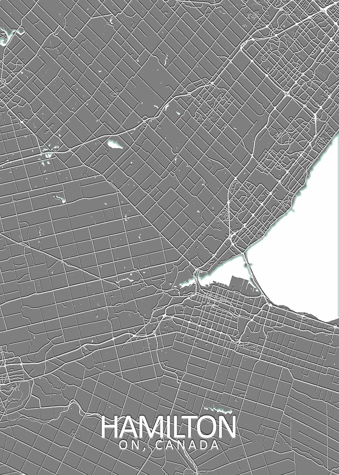 Hamilton Grey City Map