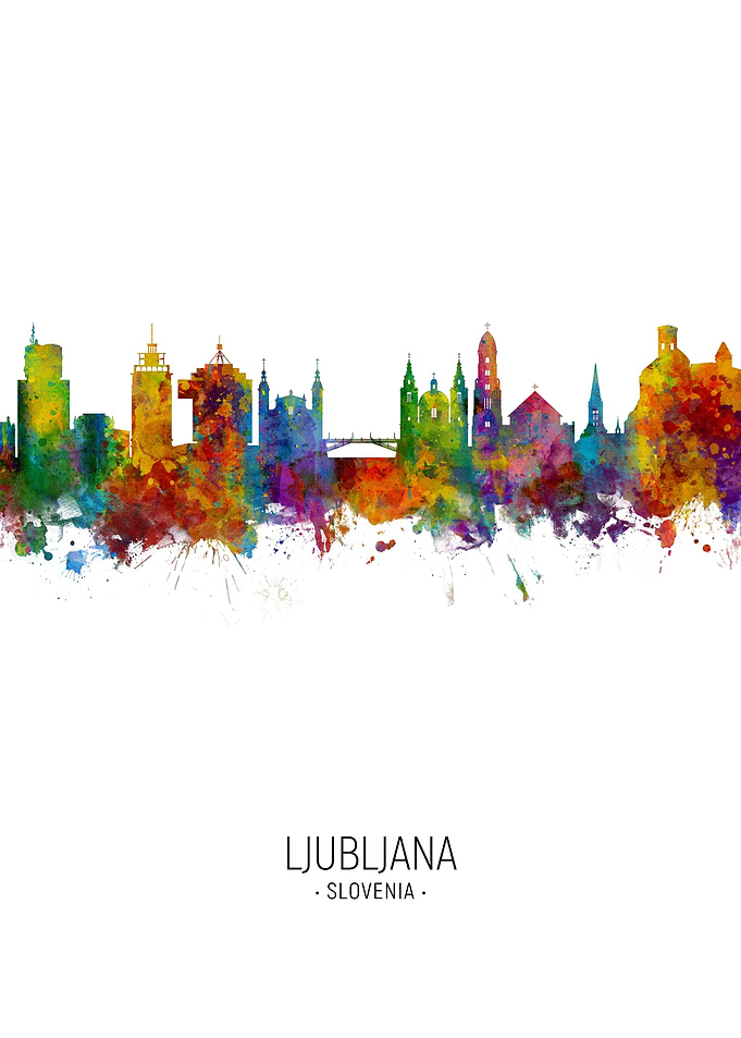 Ljubljana Slovenia Skyline