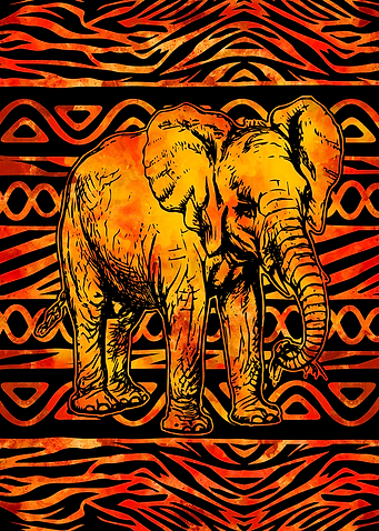 Animal Print and Elephant