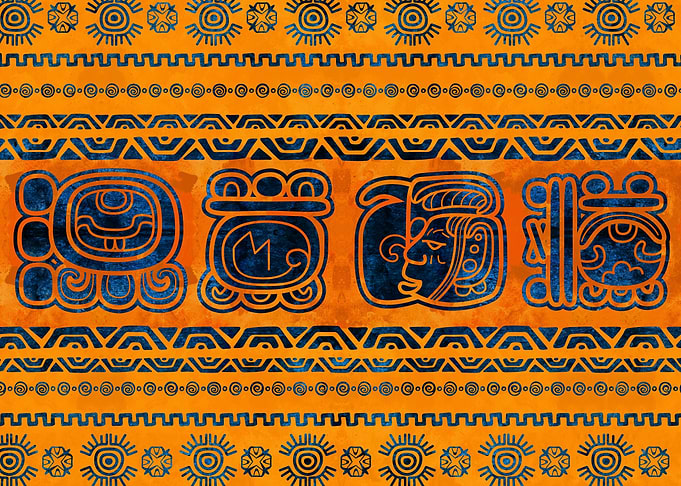 Maya Ornaments and Glyphs