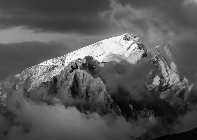 Misty peak
