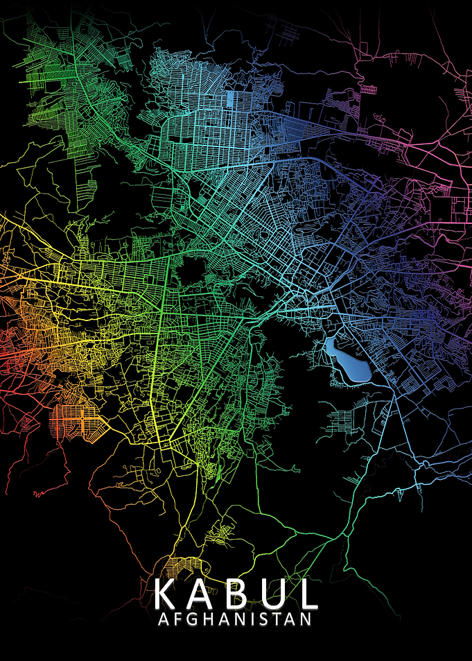 Kabul Rainbow City Map