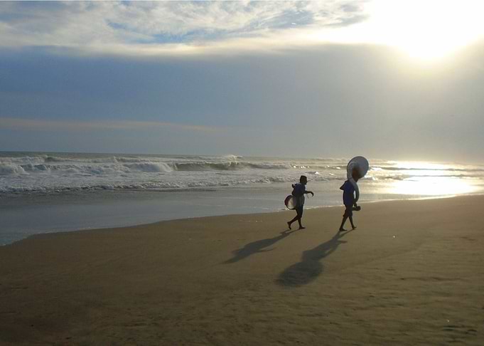 Musicians in the Beach