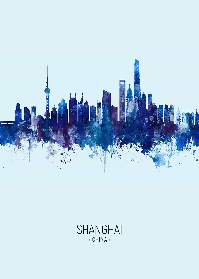 Shanghai China Skyline