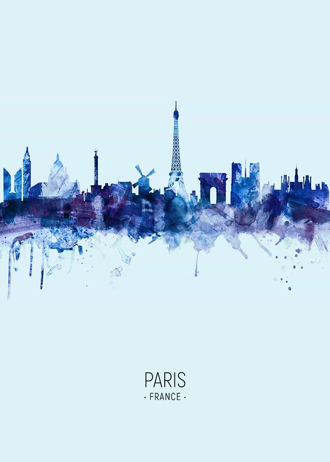 Paris France Skyline