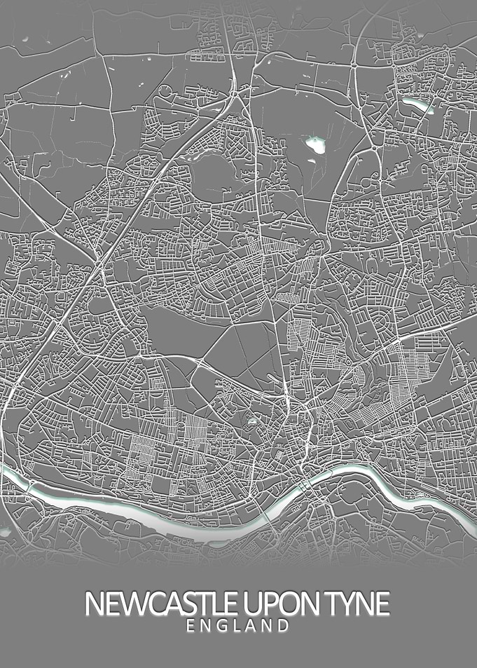 Newcastle Grey City Map