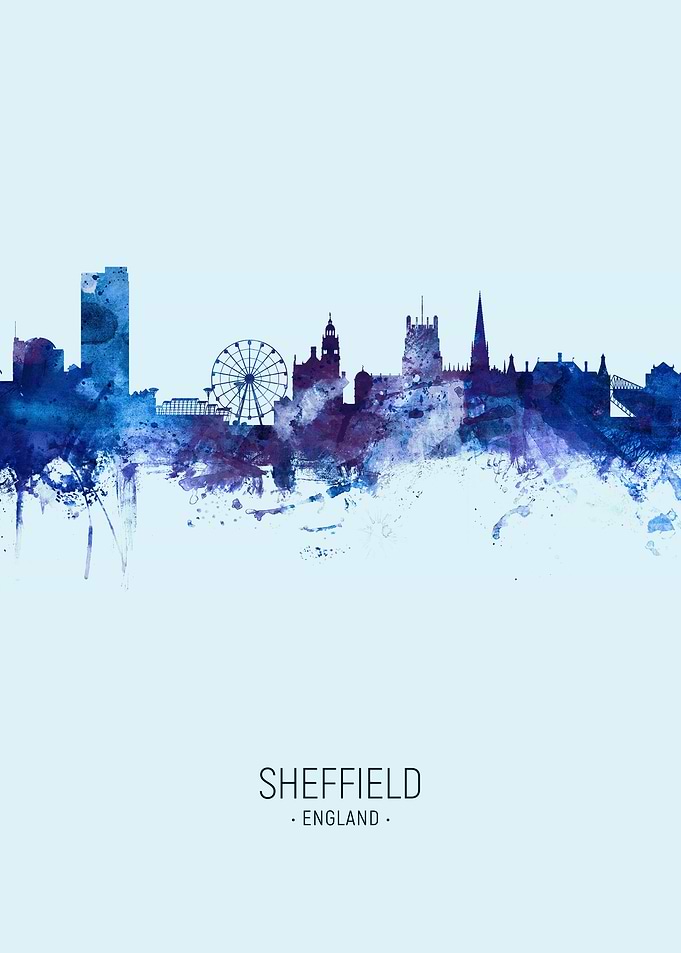 Sheffield England Skyline
