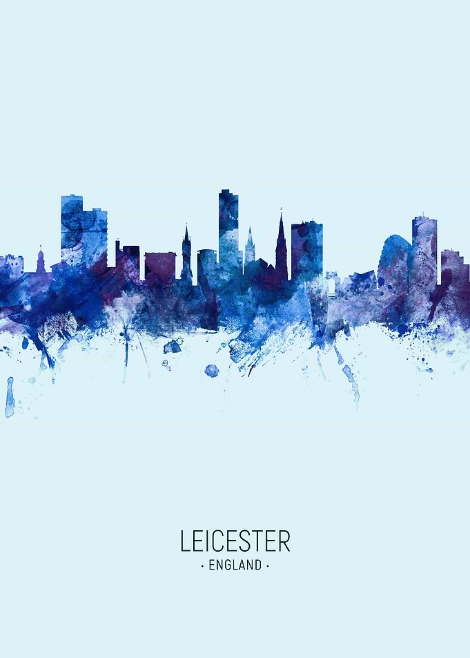 Leicester England Skyline