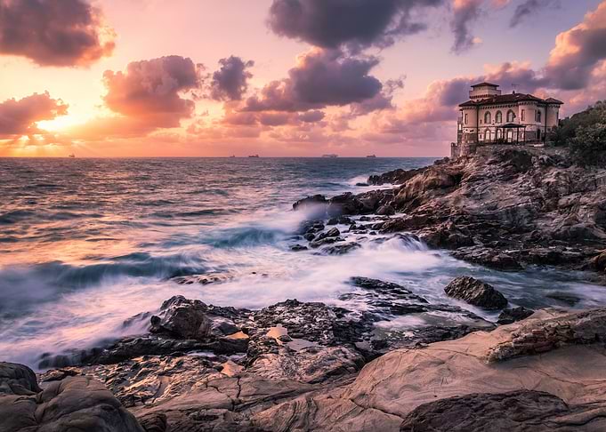 The castle by the sea
