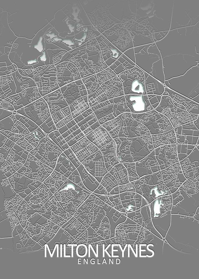 Milton Keynes Grey CityMap
