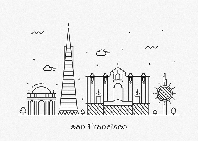 San Francisco City Skyline