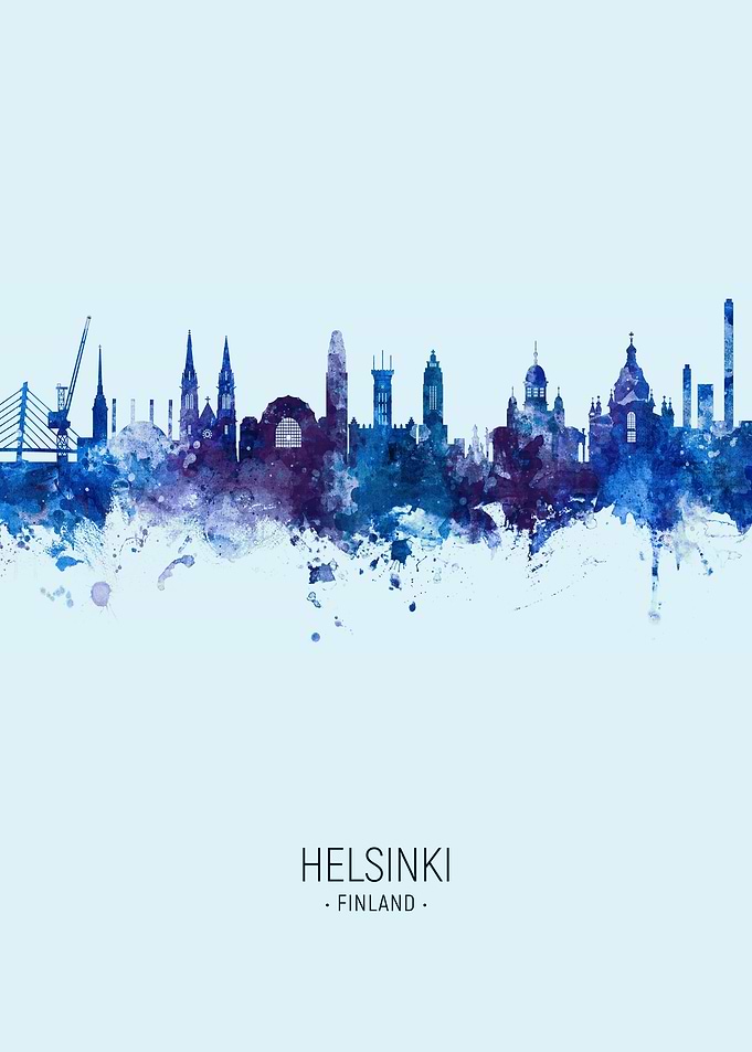 Helsinki Finland Skyline