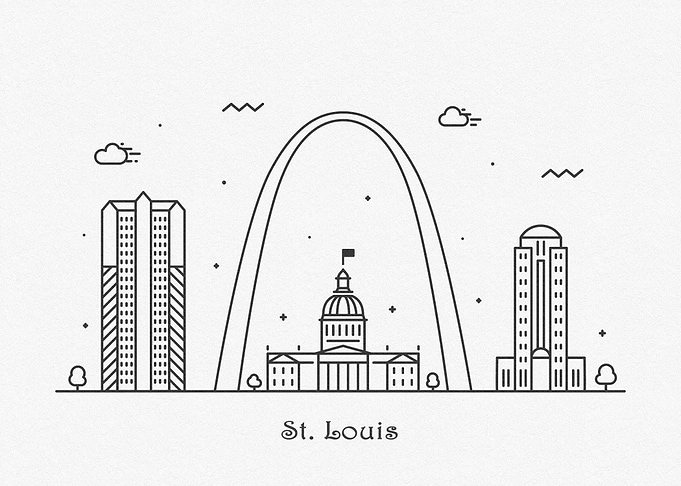 St Louis City Skyline