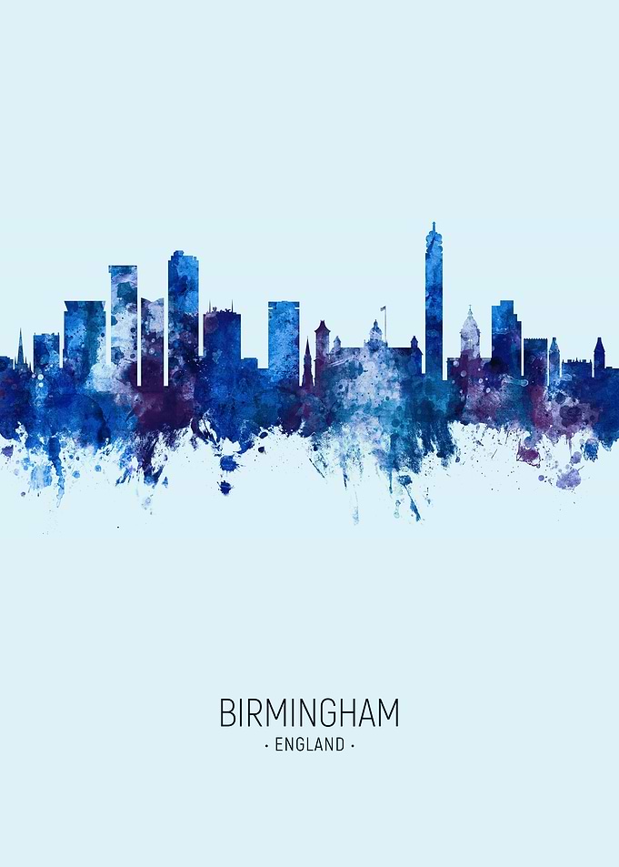 Birmingham England Skyline