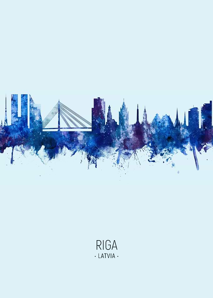 Riga Latvia Skyline