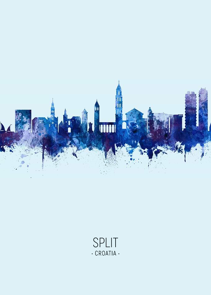 Split Croatia Skyline