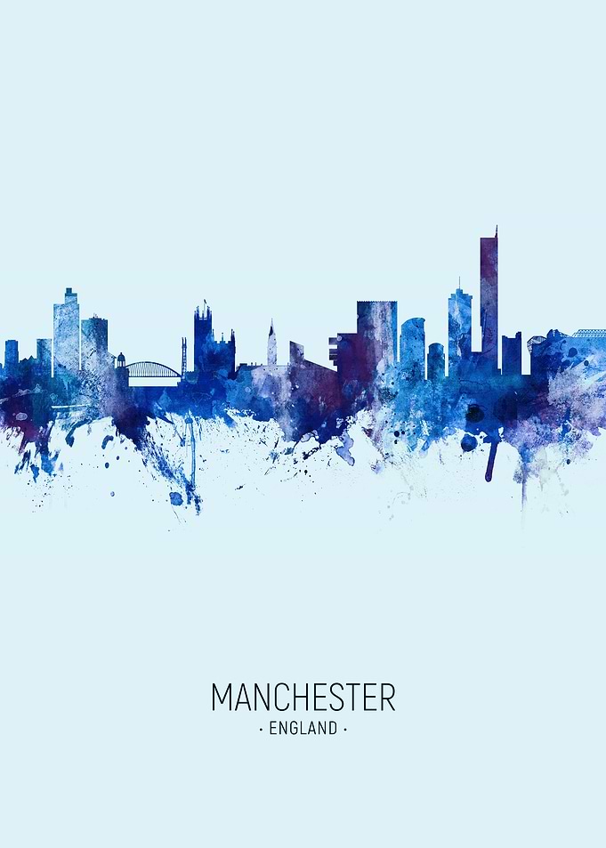 Manchester England Skyline