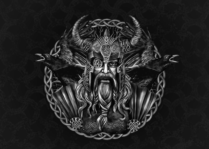 Odin and his ravens
