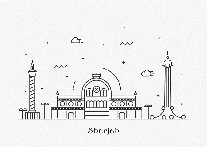 Sharjah City Skyline
