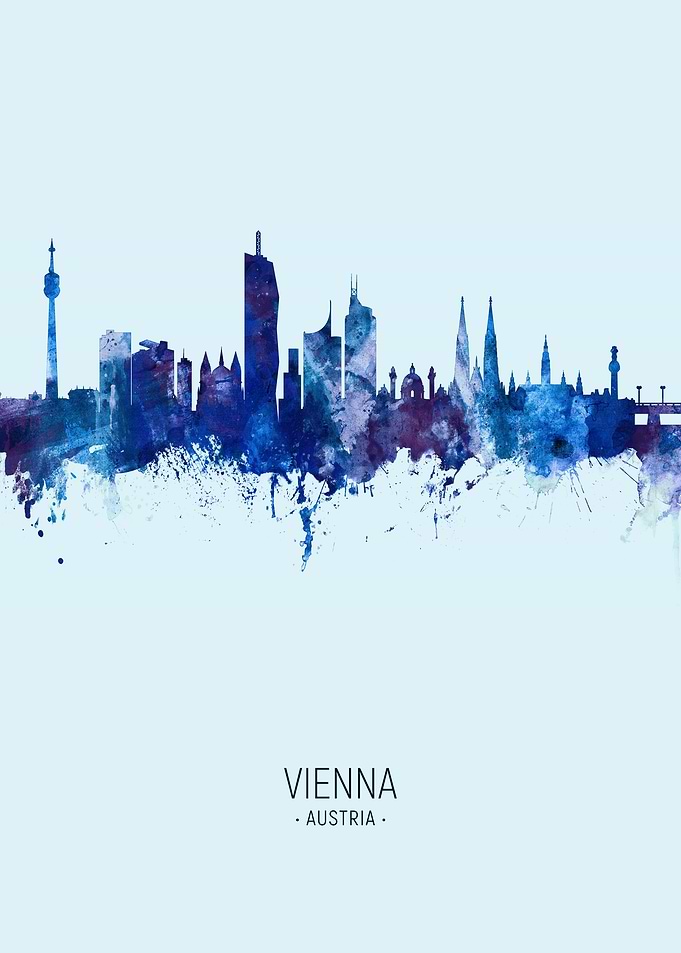 Vienna Austria Skyline