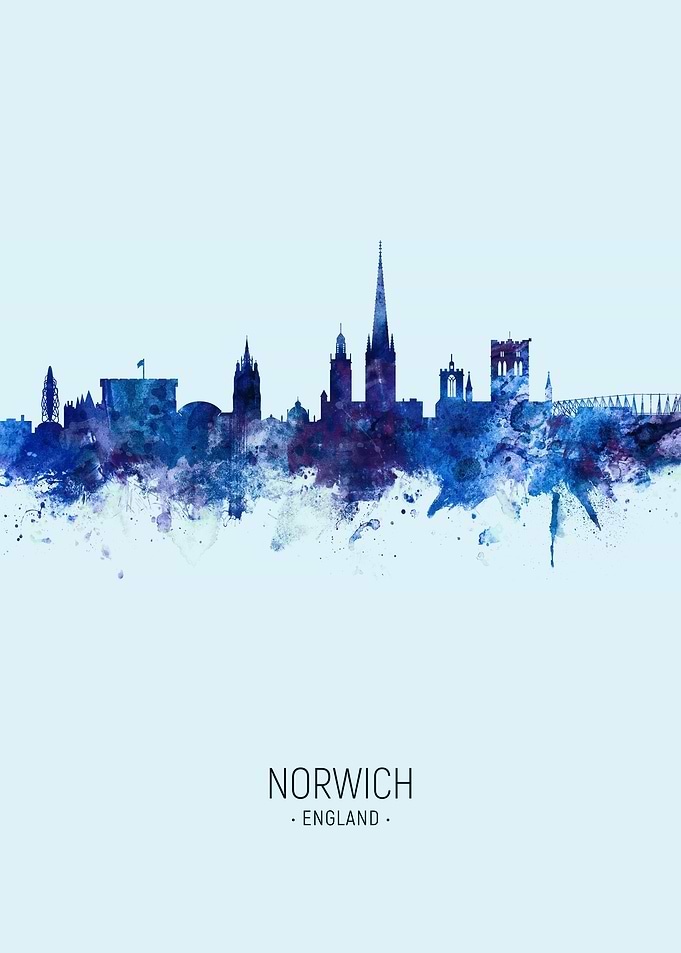 Norwich England Skyline