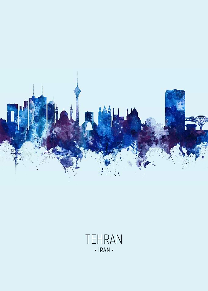 Tehran Iran Skyline