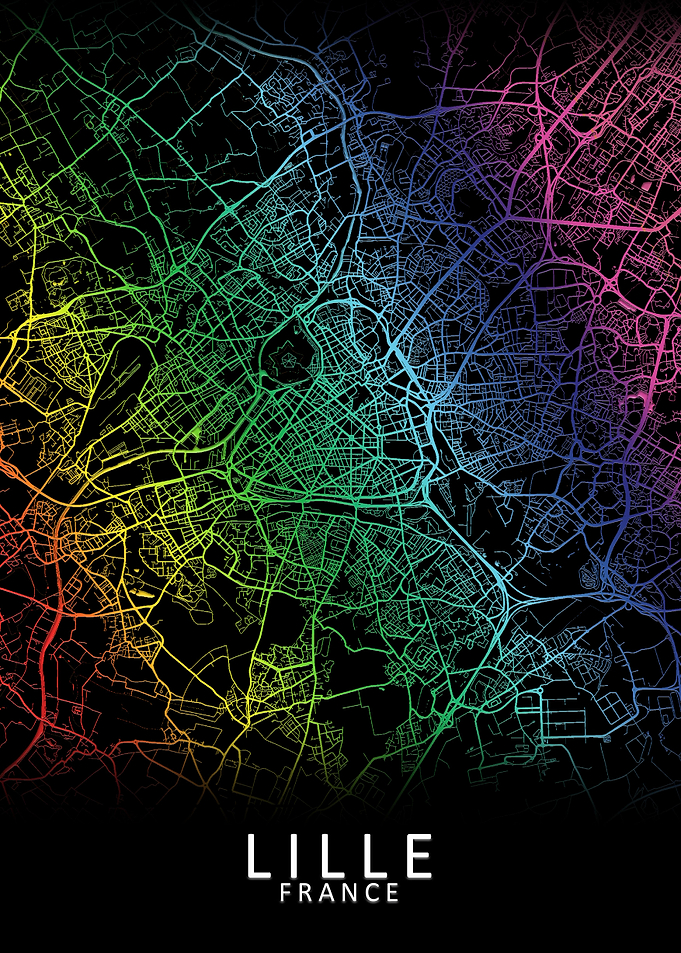 Lille Rainbow City Map