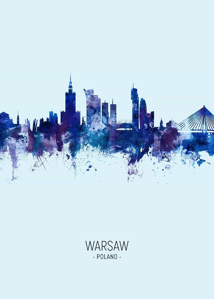 Warsaw Poland Skyline