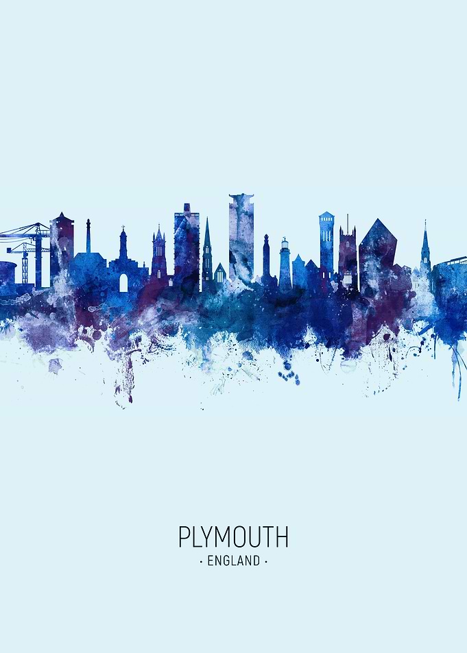 Plymouth England Skyline