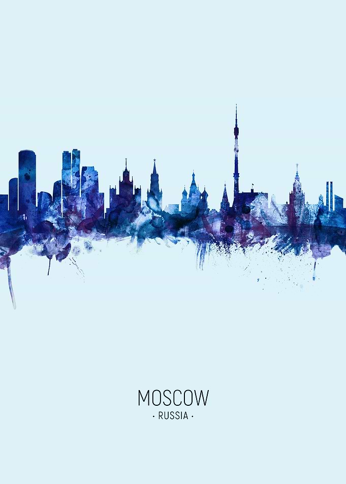 Moscow Russia Skyline
