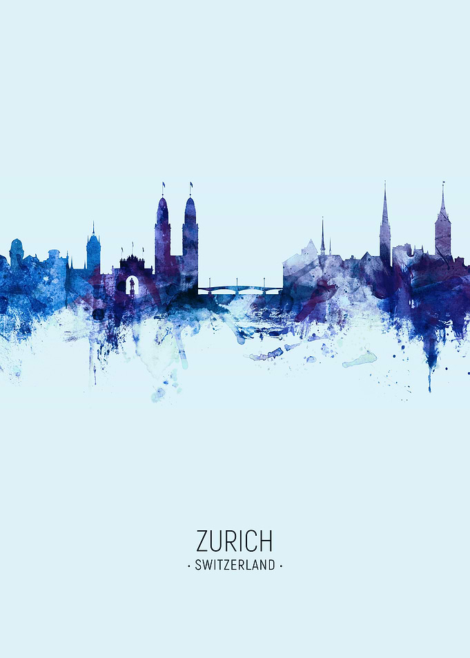 Zurich Switzerland Skyline