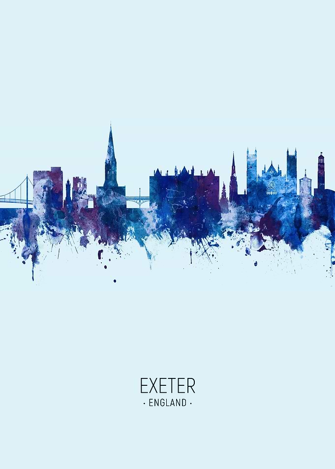 Exeter England Skyline