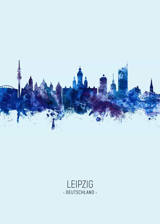 Leipzig Germany Skyline