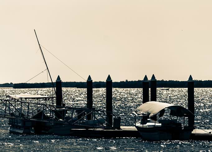 boat on a harbor