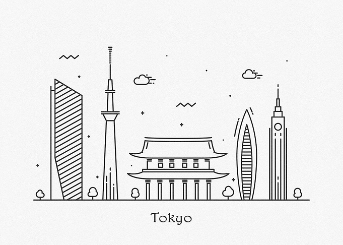 Tokyo City Skyline