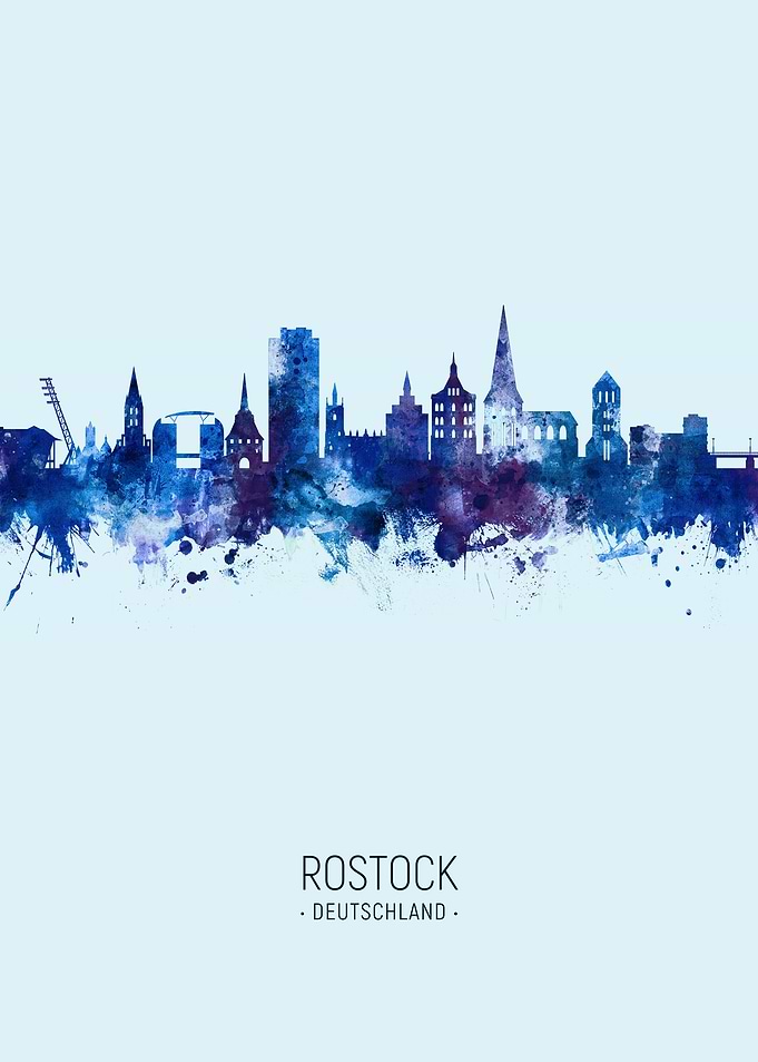 Rostock Germany Skyline