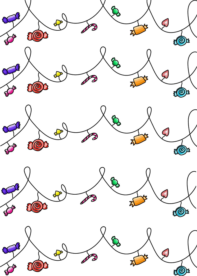 Candy Deco Wallpaper