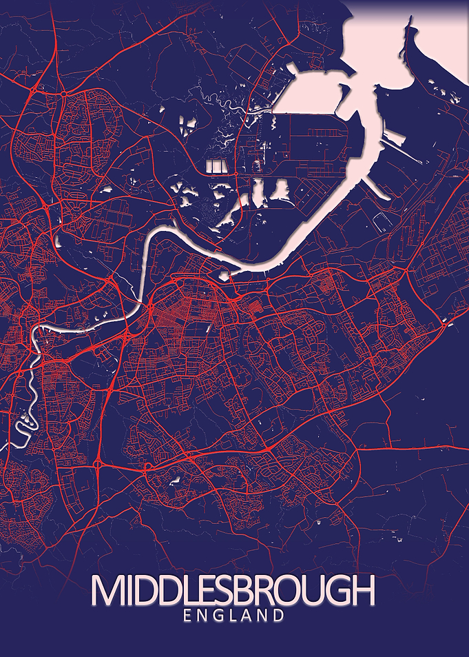 Middlesbrough Blue CityMap