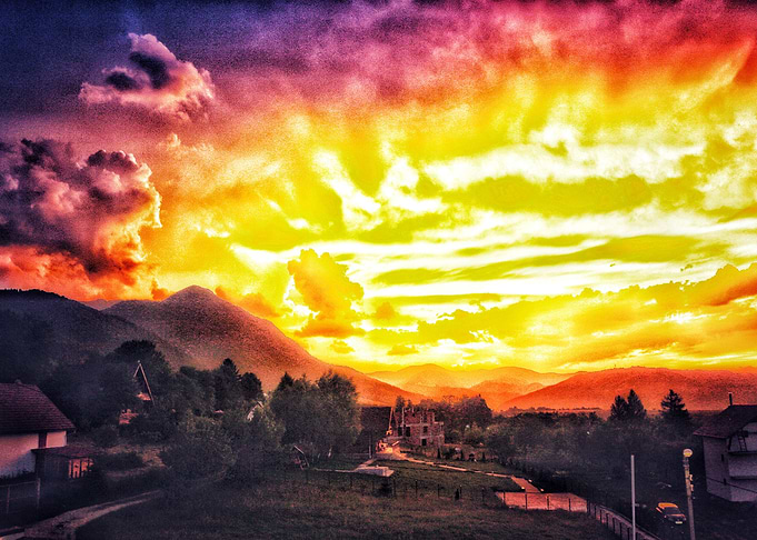 Nature takes another color