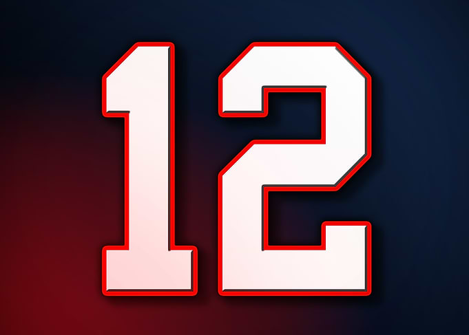 12 Jersey Patriot Patriots